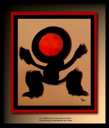 Peinture intitulée "Abstraction Sk 22" par Tehos, Œuvre d'art originale, Huile