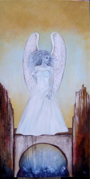 Peinture intitulée "Le passage" par Alix, Œuvre d'art originale, Huile