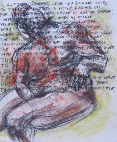 Drawing titled "NUMBER 65" by David Schoffman, Original Artwork