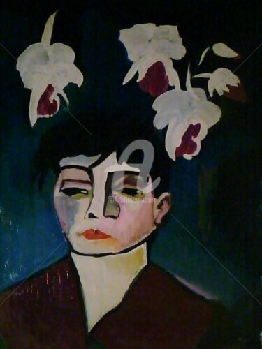 Pintura intitulada "Dame T" por Damenós, Obras de arte originais