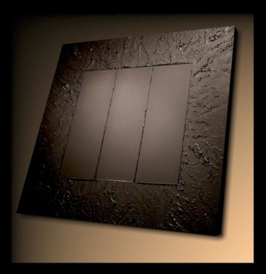 Peinture intitulée "Black Matrix 38" par Tehos, Œuvre d'art originale, Huile