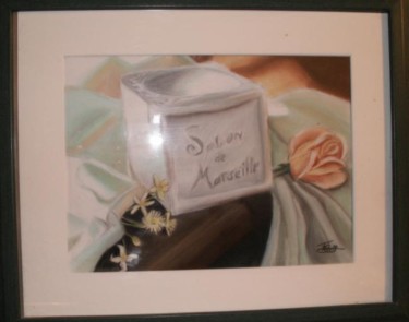 Dessin intitulée "Savon de Marseille" par Florie Pottiez, Œuvre d'art originale