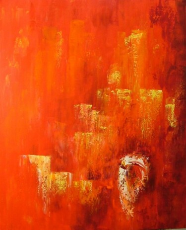 Peinture intitulée "Il n'y a qu'un pas" par René Vincent-Viry, Œuvre d'art originale, Huile