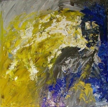 Peinture intitulée "La bête et la belle" par René Vincent-Viry, Œuvre d'art originale, Huile