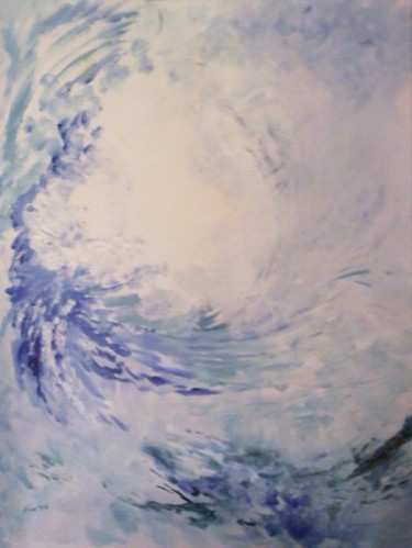 Peinture intitulée "vague à l'âme, trip…" par Nanou, Œuvre d'art originale