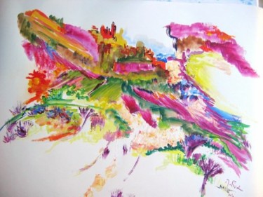 Peinture intitulée "VERCORS" par Nanou, Œuvre d'art originale, Huile
