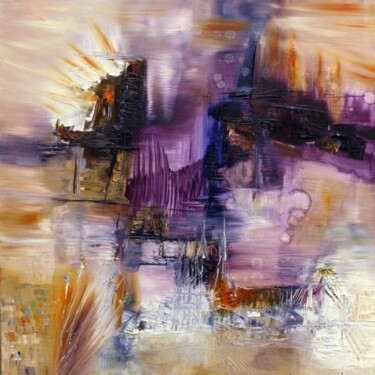 Pintura intitulada "Fastnet" por Muriel Cayet, Obras de arte originais, Óleo