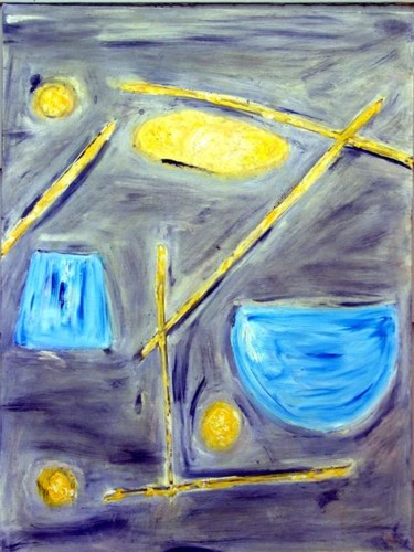 Painting titled "Modern Space" by Angelo Di Pietrantonio, Original Artwork
