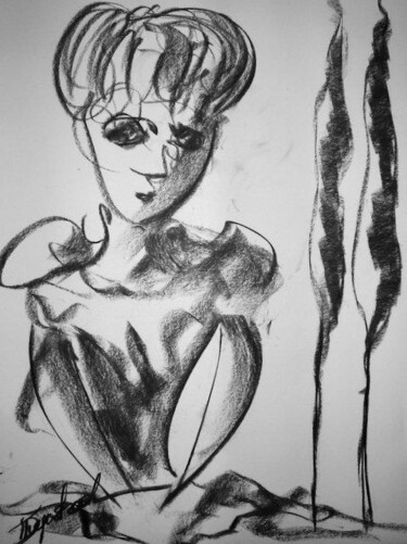 Dibujo titulada "Don's Girlfriend" por Antoon Diepstraten, Obra de arte original