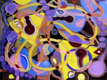 Painting titled "A Mother's Road Rage" by Angelo Di Pietrantonio, Original Artwork