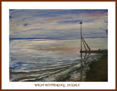 Ζωγραφική με τίτλο "evening , west witt…" από Bob Payne, Αυθεντικά έργα τέχνης