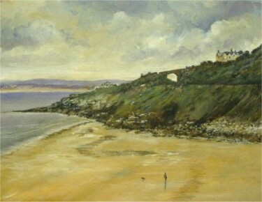 Ζωγραφική με τίτλο "St Ives bay Cornwall" από Bob Payne, Αυθεντικά έργα τέχνης