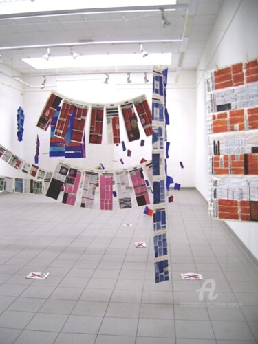 Peinture intitulée "vue de l'installati…" par Hélène Mongin, Œuvre d'art originale