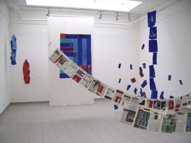 Peinture intitulée "vue de l'installati…" par Hélène Mongin, Œuvre d'art originale