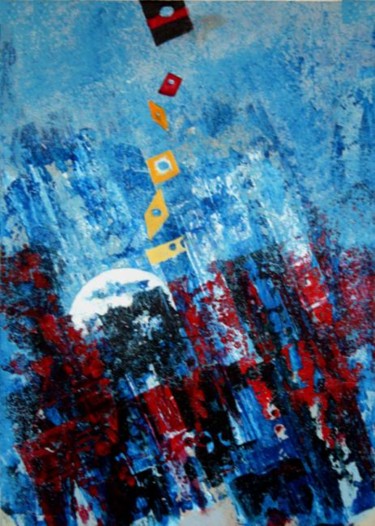 Peinture intitulée "Here come the sun II" par Michel Maréchal, Œuvre d'art originale