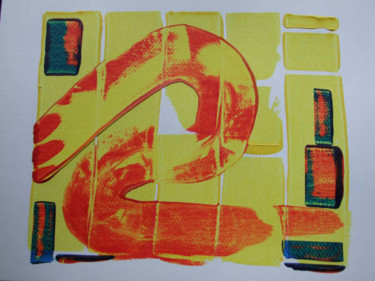 Painting titled "Clef.3." by Richard Mangold, Original Artwork, Oil