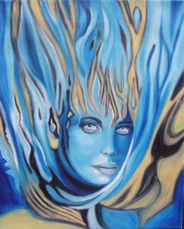 Peinture intitulée "Borvo" par Alix, Œuvre d'art originale, Huile