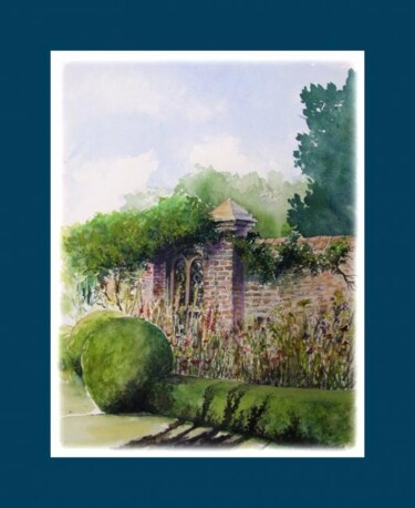 Ζωγραφική με τίτλο "WALLED GARDEN" από Bob Payne, Αυθεντικά έργα τέχνης