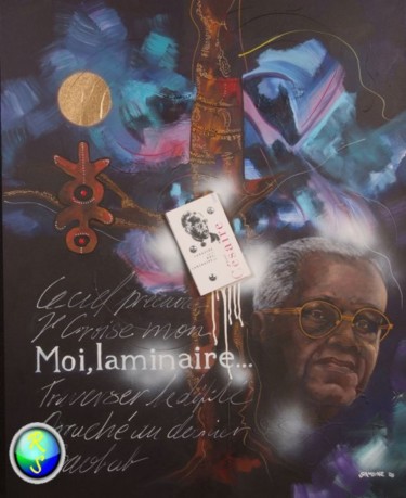 Peinture intitulée "AIMEE CESAIRE" par Jose Lanoir, Œuvre d'art originale