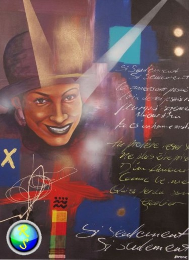 Peinture intitulée "EDITH LEFFEL" par Jose Lanoir, Œuvre d'art originale