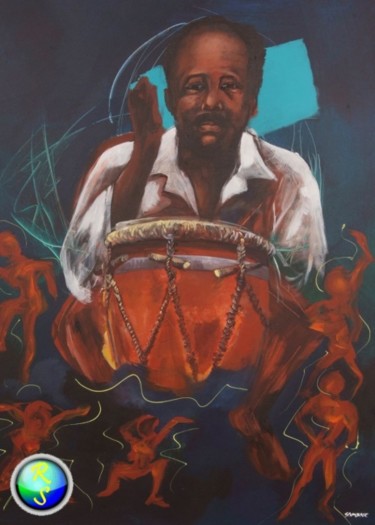 Peinture intitulée "VELO" par Jose Lanoir, Œuvre d'art originale