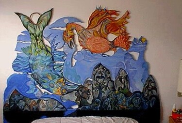 Pittura intitolato "Spalliera di letto" da Costantino Canonico, Opera d'arte originale, Altro