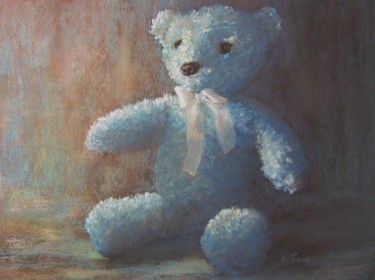 Peinture intitulée "douceur d'enfant" par Josette Francois, Œuvre d'art originale, Pastel
