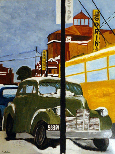 제목이 "Boston"인 미술작품 Aurelio Nicolazzo로, 원작, 기름