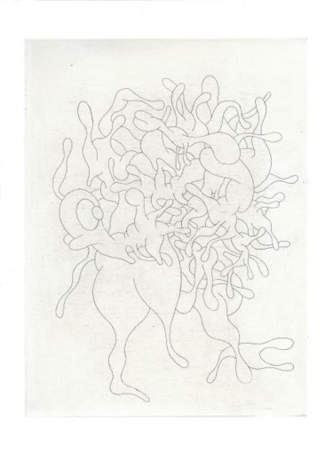 Gravures & estampes intitulée "Monde 1" par Nyko, Œuvre d'art originale