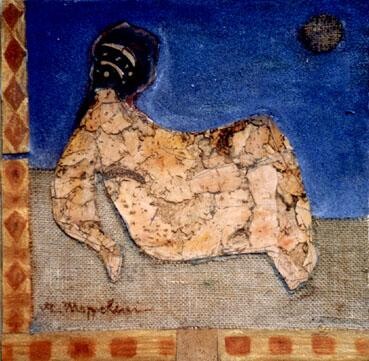 Pittura intitolato "oriente" da Angelo Mazzoleni, Opera d'arte originale, Olio