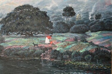 Peinture intitulée "L'ARBRE DE LITCHI D…" par Wancheng Liang, Œuvre d'art originale