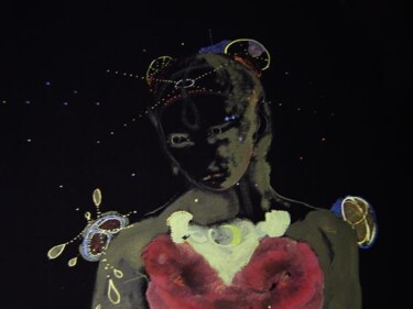 Peinture intitulée "Senegal detail 1" par Rob Arbouw, Œuvre d'art originale, Autre