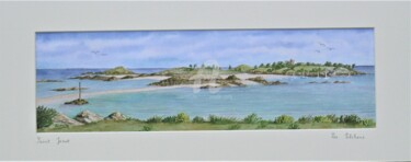 Printmaking titled "Saint Jacut: les Eb…" by Armelle Cailly, Original Artwork, Digital Print Mounted on Cardboard