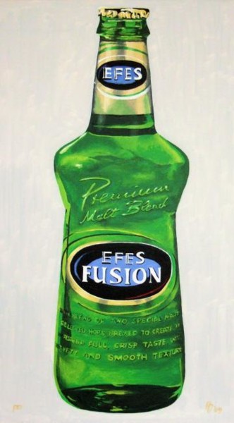 Painting titled "Fusion" by Davo, Original Artwork