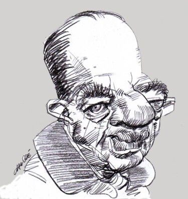 Peinture intitulée "Vincente Minnelli" par Bertrand Daullé, Œuvre d'art originale, Autre