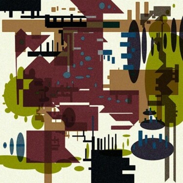 Digital Arts titled "flatland Sennen#1" by Anthony R A Barron, Original Artwork