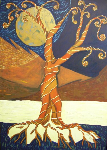 Pintura intitulada "Ruach" por Giosi Costan, Obras de arte originais, Óleo