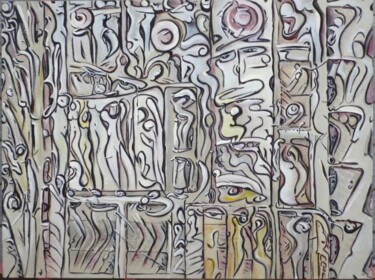 Painting titled "Theatre Reprise" by Leonardus Aarts, Original Artwork