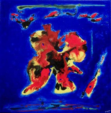 Peinture intitulée "Coin de paradis" par Joel Jambou, Œuvre d'art originale, Huile