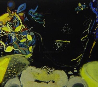 Painting titled "Minotaur  detail" by Rob Arbouw, Original Artwork