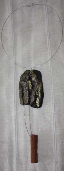 Design intitulée "Collier de bois" par S Eymond Laritaz, Œuvre d'art originale, Colliers