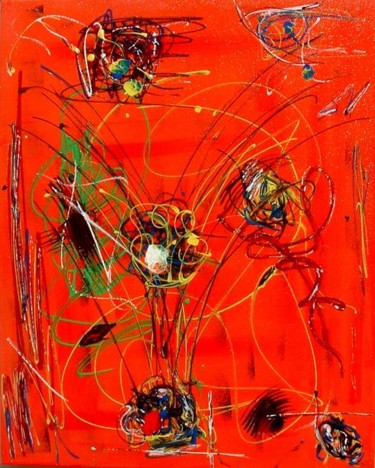 Peinture intitulée "Looping" par Joel Jambou, Œuvre d'art originale, Acrylique