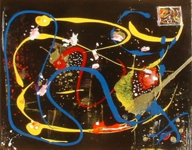 Peinture intitulée "Traces" par Joel Jambou, Œuvre d'art originale, Huile
