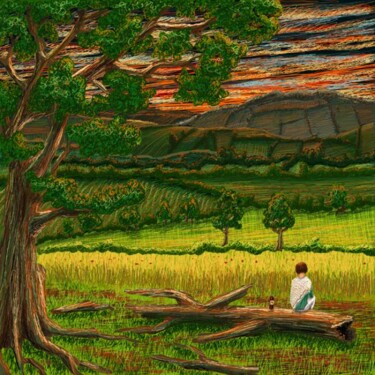Digital Arts titled "cider days" by Anthony R A Barron, Original Artwork