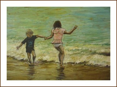 Ζωγραφική με τίτλο "splash" από Bob Payne, Αυθεντικά έργα τέχνης