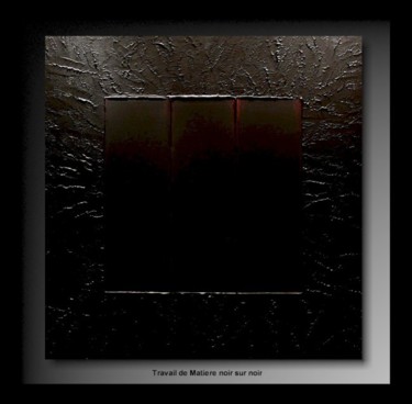 Peinture intitulée "Black Matrix 42" par Tehos, Œuvre d'art originale, Huile