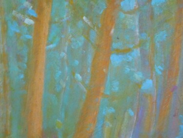 Peinture intitulée "Les pins de Giscos" par Bernard Escarbonnier, Œuvre d'art originale