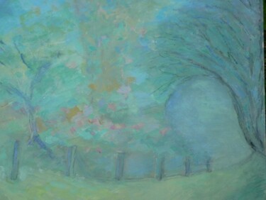 Peinture intitulée "Le Bois de la Chêne…" par Bernard Escarbonnier, Œuvre d'art originale