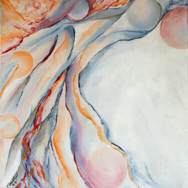 Peinture intitulée "Douceur" par Françoise Dugourd-Caput, Œuvre d'art originale, Huile Monté sur Châssis en bois