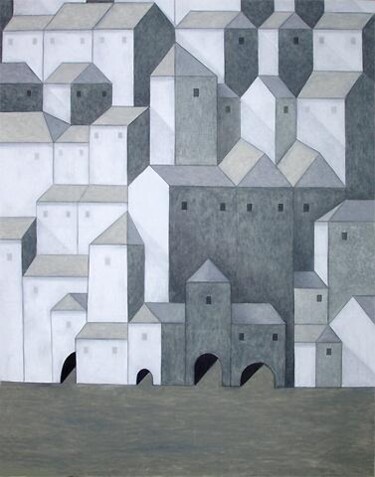 Peinture intitulée "Surfaces" par Dorine Knecht, Œuvre d'art originale, Pastel